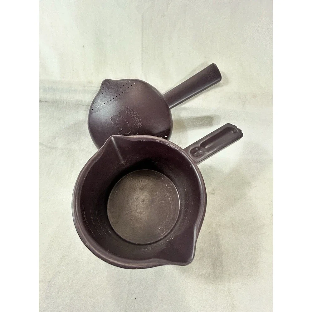 Pampered Chef Microwave Steamer Rice Cooker 4 Cup Locking Lid 2776 Brown